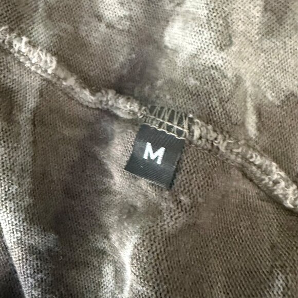 River + Sky Tie-Dye Midi Duster Cardigan Open Front Long Sleeves Navy Yellow Omb - Picture 6 of 6